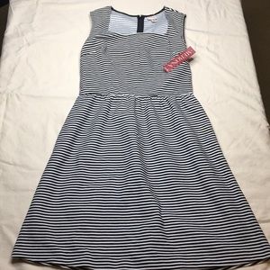 NWT Black and White Striped Dress